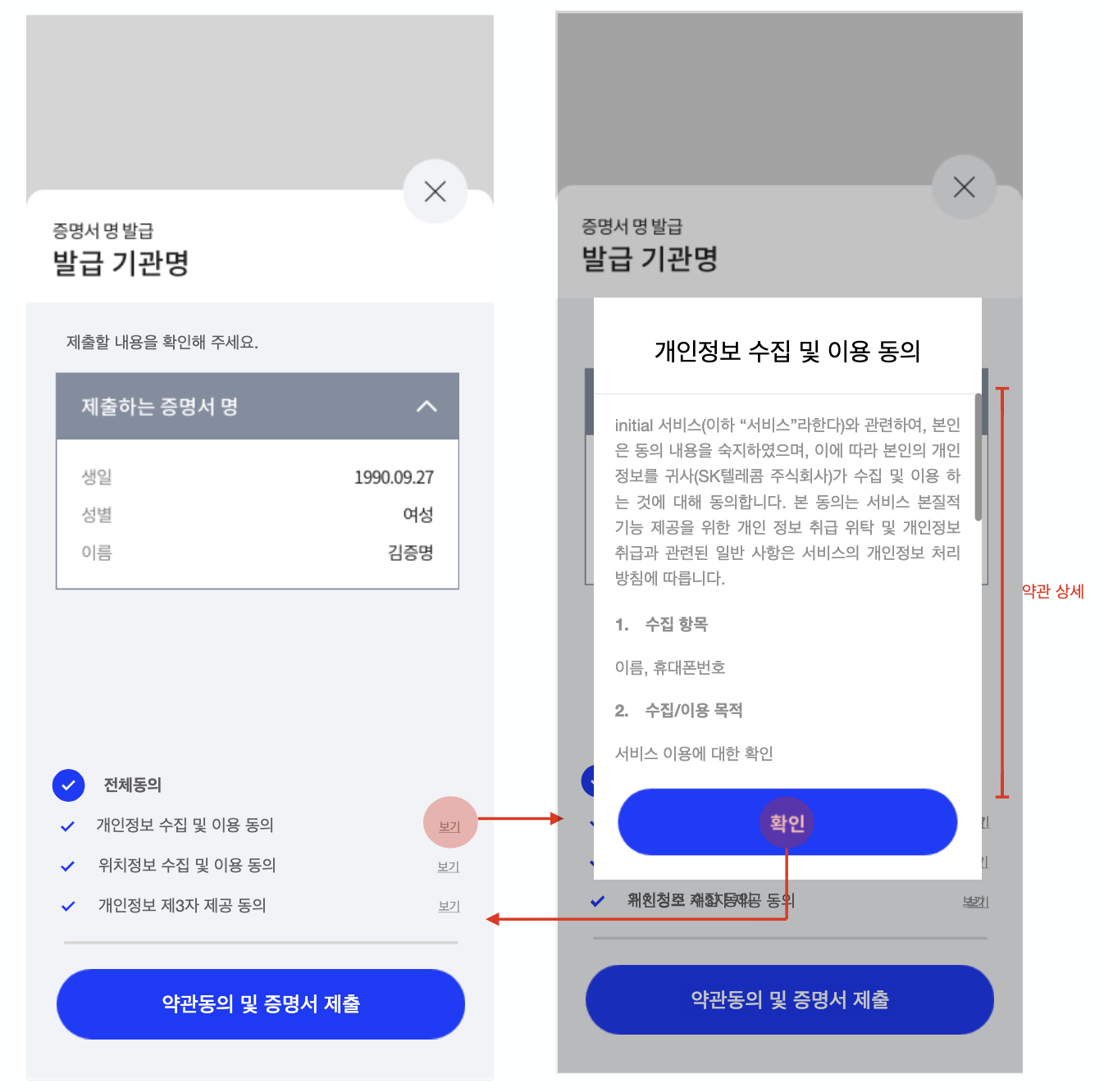 동의서
